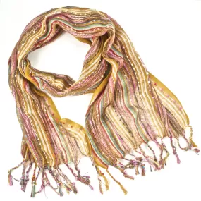 Guatemalan Handwoven Scarf - Mustard